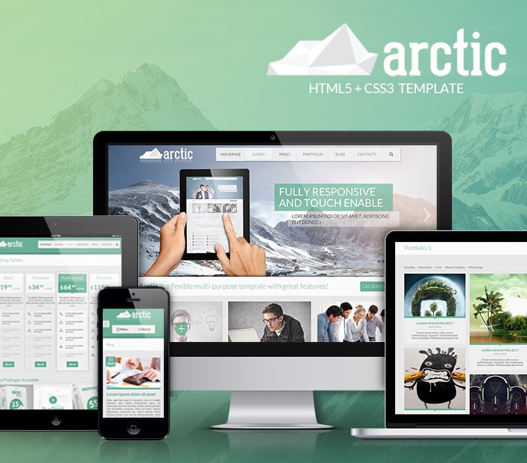 Arctic Responsive HTML5 Template