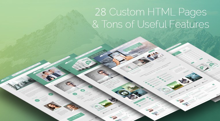 28 custom html pages and tons of useful features