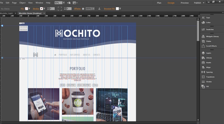Mochito Muse Template Preview