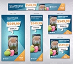 Techy Easter Sales HTML5 Banner Template Thumbnail