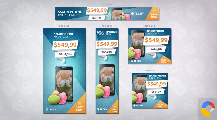 Techy Easter Sales HTML5 Banner Template