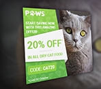 Paws Pet Store PSD Banner Template Thumbnail