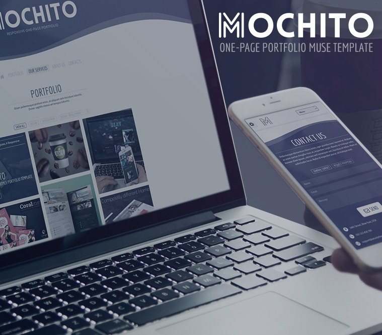 Mochito One-Page Portfolio Muse Template