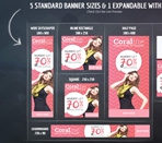 Five standard banner size and one expandable banner Thumbnail