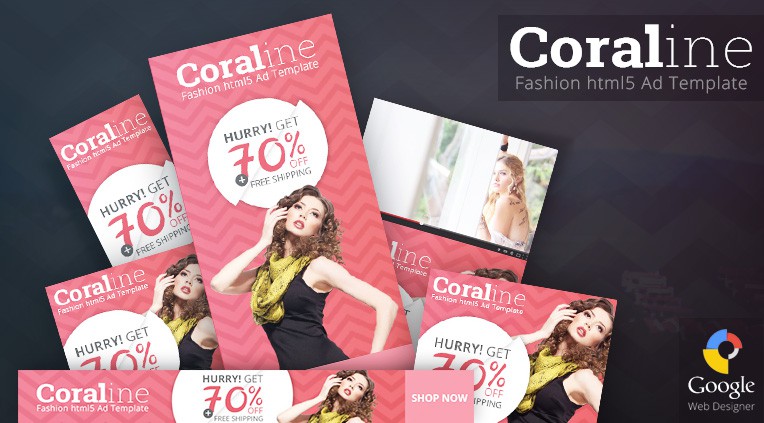 Coraline - Fashion HTML5 Ad Template